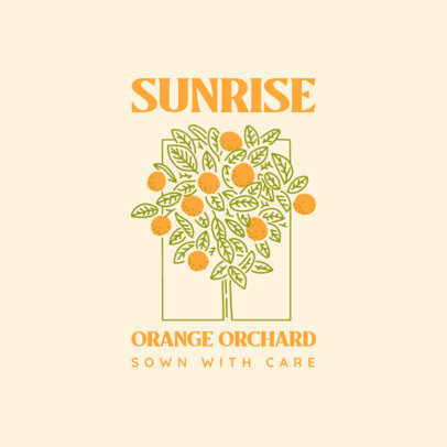Logo Template for an Organic Fruit Brand 