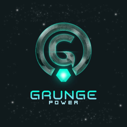 Logo Maker for a Gaming Squad Featuring a Metallic Effect