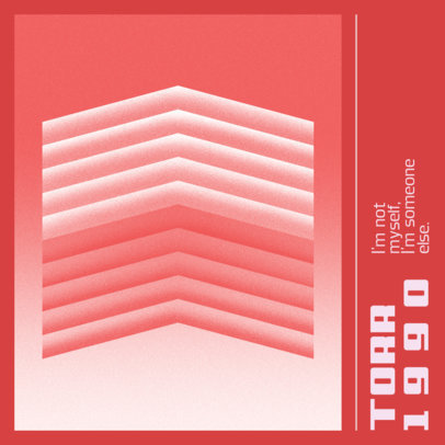 Album Cover Maker for a 90's Music Compilation Featuring a Risograph-Style Effect