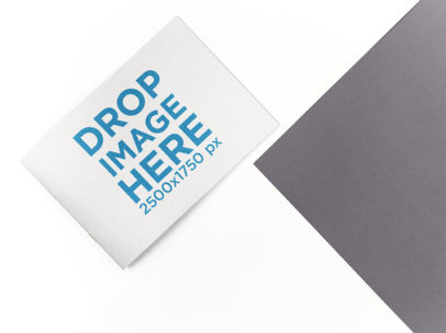 Closed Catalog Template Lying on a Multicolor Surface a15140