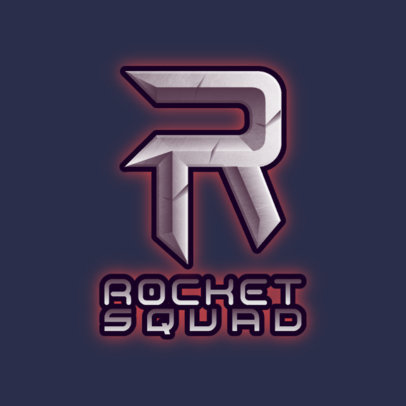 Gaming Logo Maker Featuring a Metallic Monogram