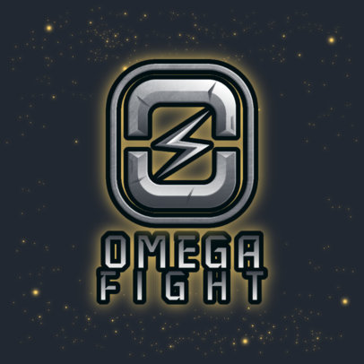 Monogram Logo Maker for Gamers Featuring a Lightning Bolt