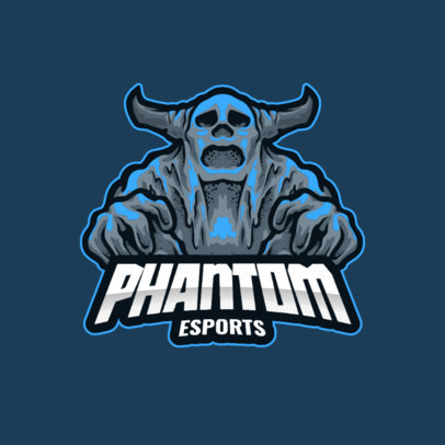 e-Sports Logo Generator with a Graphic of a Terrifying Phantom