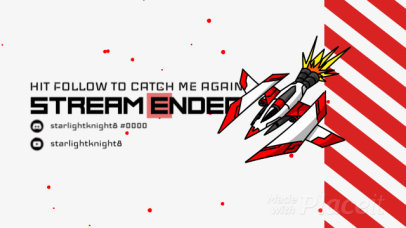 Twitch Starting Soon Screen Video Maker with an Animated Spaceship 2610