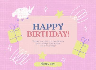 Greeting Card Creator with a Happy Birthday Quote