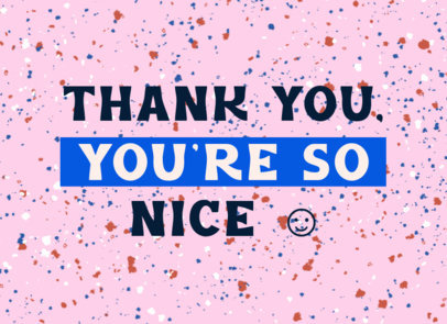 Greeting Card Design Maker with a Nice Thankful Message