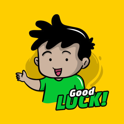 Sticker Design Generator Featuring a Cartoonish Character