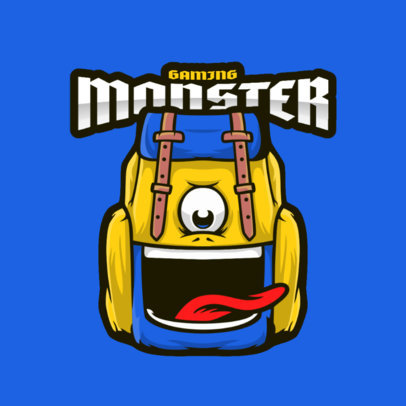 Logo Generator for Gamers  Featuring a Funny Monster Graphic 