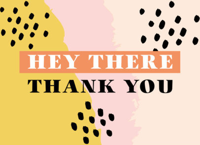 Greeting Card Design Maker with a Thankful Phrase and a Colorful Background 3348g