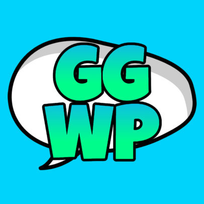 Sticker Design Maker Featuring Gaming Slang Acronyms 3446-el1