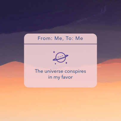 Instagram Post Maker with a Positive Reminder