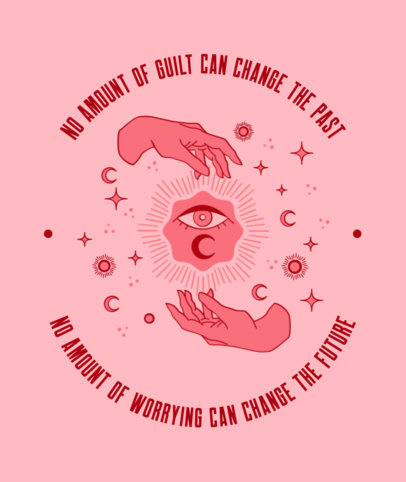 Tote Bag Design Generator Featuring a Quote and a Mystical Eye Graphic 