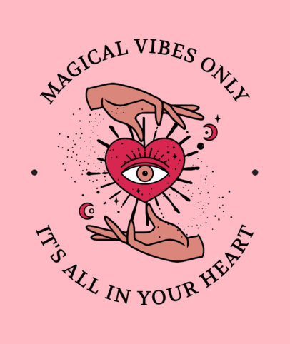 Magical Tote Bag Design Maker Featuring a Quote and Heart Clipart 3338i