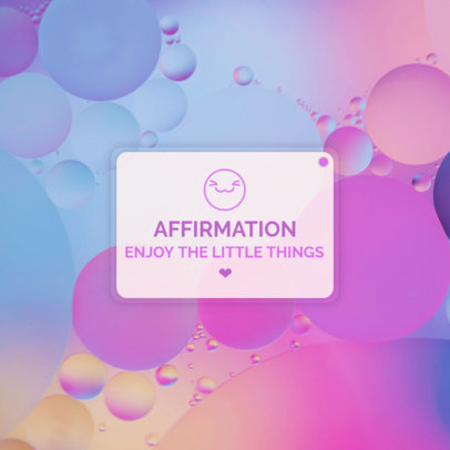 Colorful Instagram Post Template Featuring a Quote