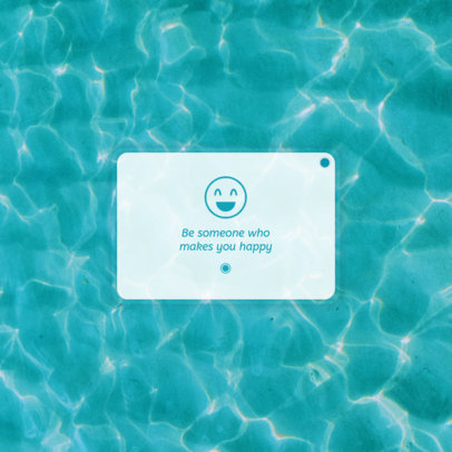 Instagram Post Design Template Featuring a Cheerful Quote