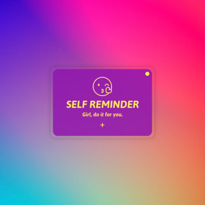 Instagram Post Maker with a Wholesome Quote and a Colorful Layout