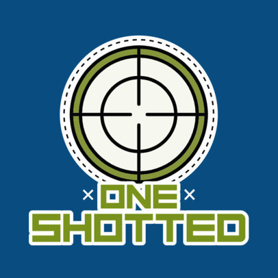 Sticker Design Generator with a Shooting Target Graphic 3448b-el1