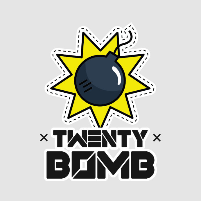 Placeit - Sticker Design Maker Featuring a Bomb Illustration