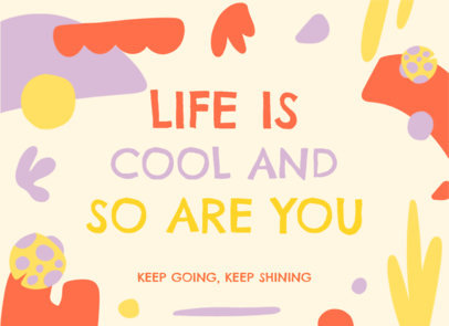 Greeting Card Design Generator Featuring a Wholesome Quote