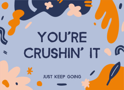 Greeting Card Creator Featuring a Quote of Encouragement 3351h