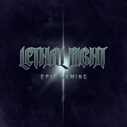 Epic Logo Creator for Gamers with a Gothic Typography