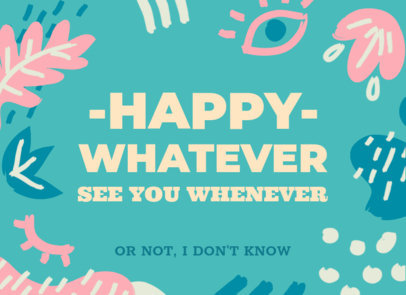 Greeting Card Design Template for Indecisive Friends 3351k