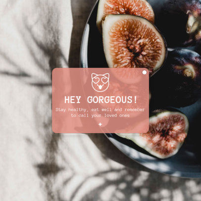 Instagram Post Design Template with an Inspirational Reminder