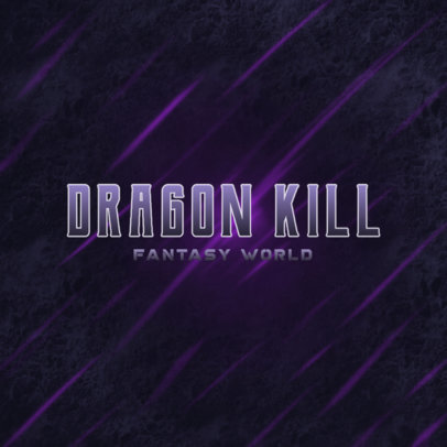 Typography Logo Template for Fantasy-Focused Gamers