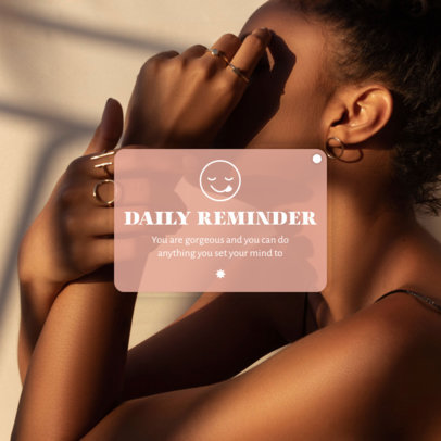 Instagram Post Maker with a Daily Reminder for Wellness