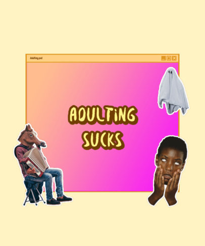 Funny T-Shirt Design Creator with a Millennial Quote