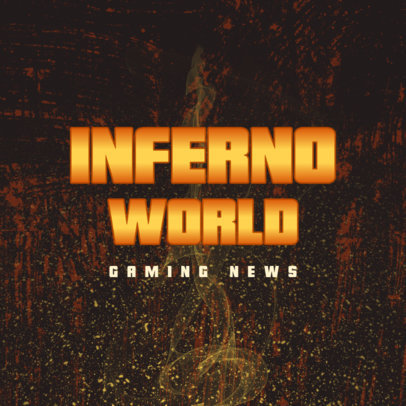 Hellish Logo Template for a Gaming News Channel 4031h