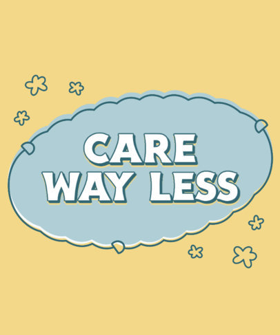 Millennial T-Shirt Design Template Featuring a Sarcastic Line