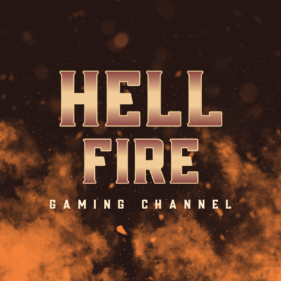Logo Maker for a Gaming Channel with an Infernal Theme 4031m