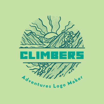 Travel Agency Logo Creator Featuring a Mountain Landscape Icon