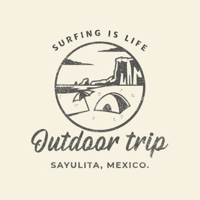 Logo Maker for a Surfing Equipment Store 