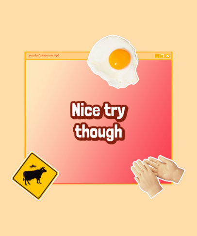 Absurd T-Shirt Design Creator with a Mean Quote