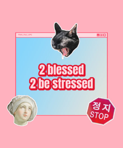 T-Shirt Design Maker with a Sassy Quote and Weird Graphics