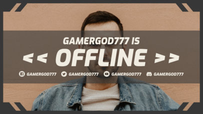 Twitch Offline Banner Maker Featuring a Minimal Frame