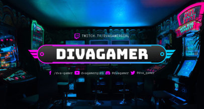 Twitch Banner Maker for Gamers Featuring Trendy Designs