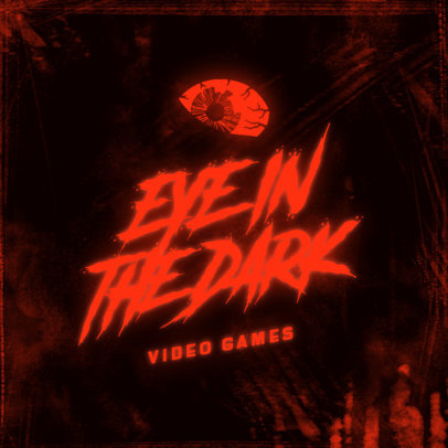 Horror Gaming Logo Maker Featuring Glowing Typography 