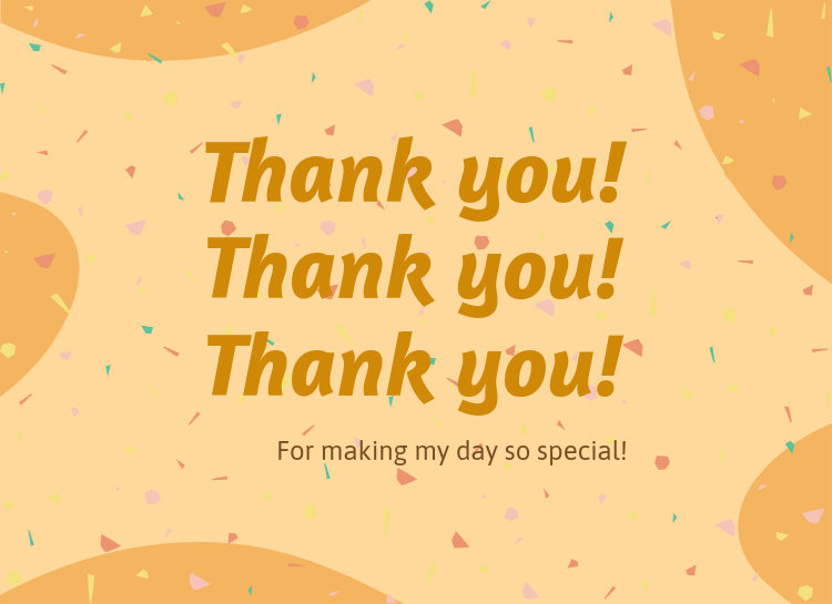 Placeit - Greeting Card Design Template with a Message of Gratitude