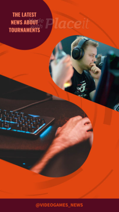 Instagram Story Video Maker for a Gaming News Profile