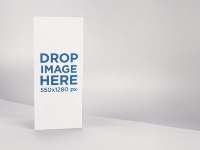 Trifold Brochure Template Standing on a Solid Color Room a15193