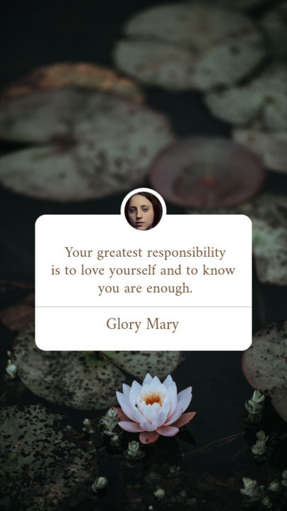 Instagram Story Generator Featuring Reminders With Inspirational Quotes 