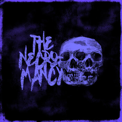 Horror Gaming Logo Maker Featuring Skull Graphics 