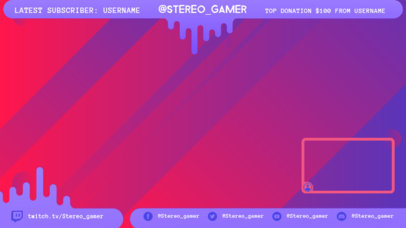 Twitch Overlay Template Featuring a Colorful Aesthetic
