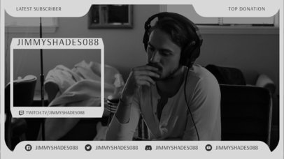 Twitch Overlay Design Template Featuring a Minimal Aesthetic 3367b