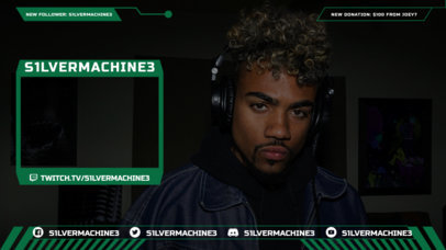 Simple Overlay Design Template for Twitch Streamers 