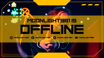 Twitch Offline Banner Maker for a Gaming Streamer