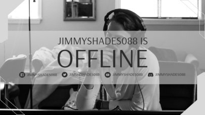 Twitch Offline Banner Creator with a Modern Frame and a Minimal Style